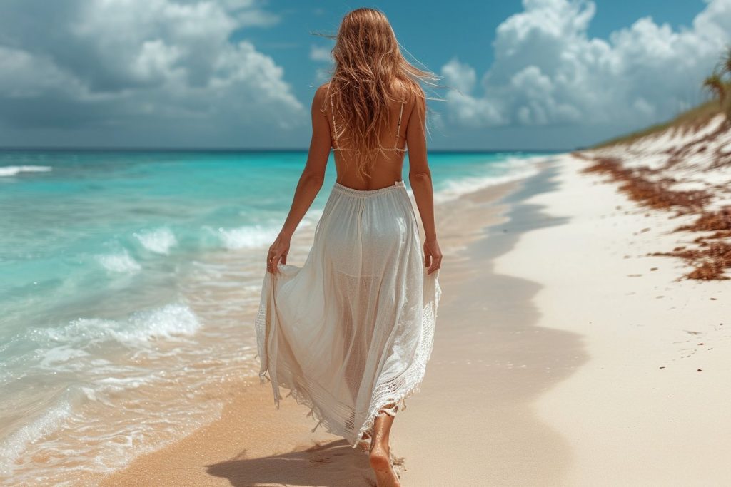 La robe blanche de plage incontournable : une pièce intemporelle pour toutes