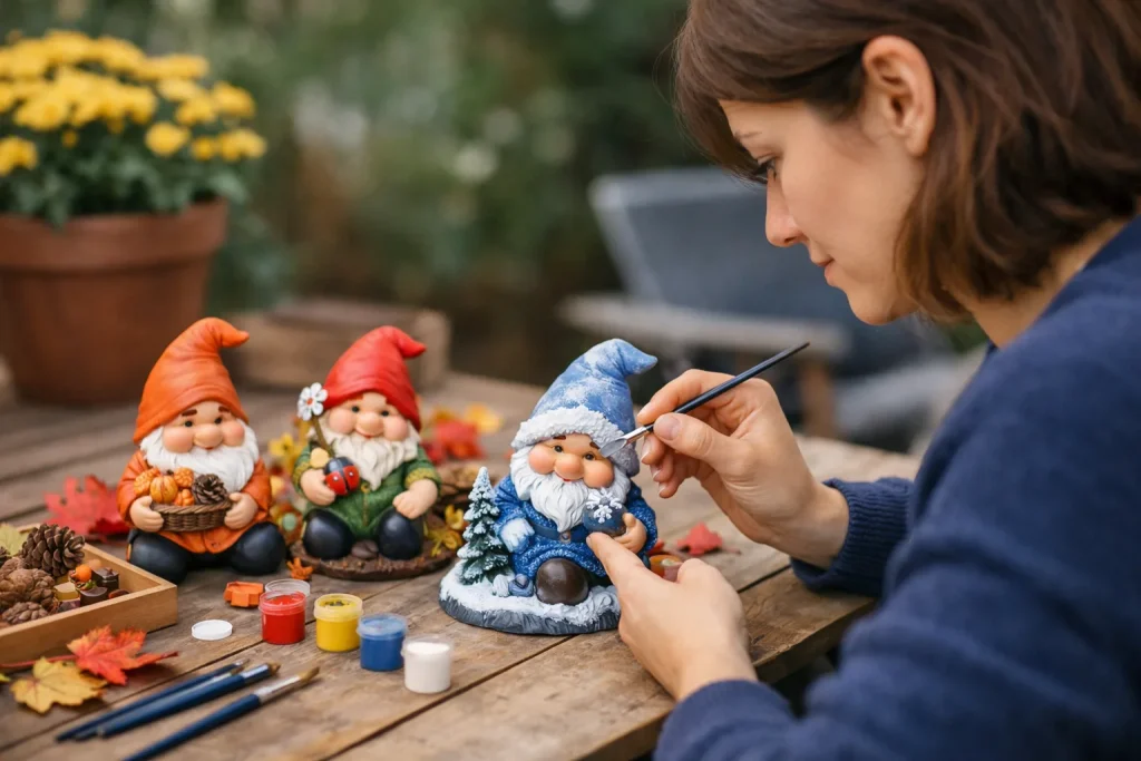 Des nains de jardin pour chaque saison : Idées déco