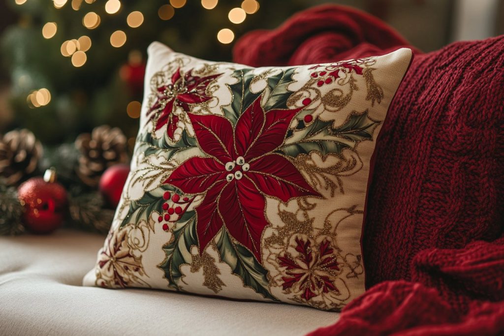 Housses de coussin de noël : faciles à installer, effet garanti