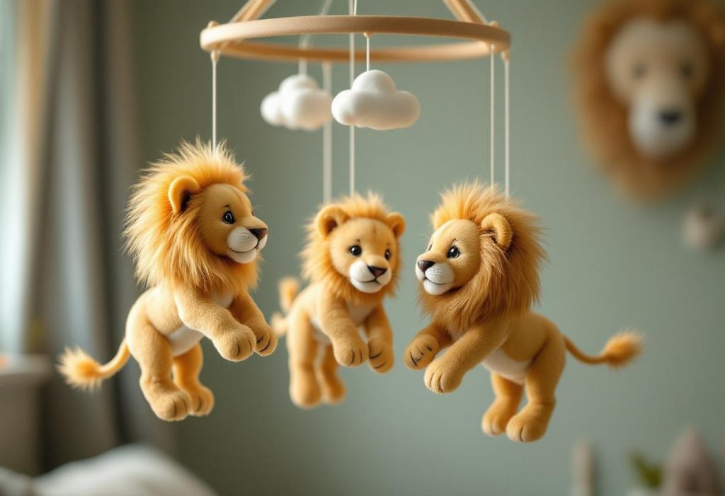 Trouvez le mobile bébé lion parfait pour votre nouveau-né