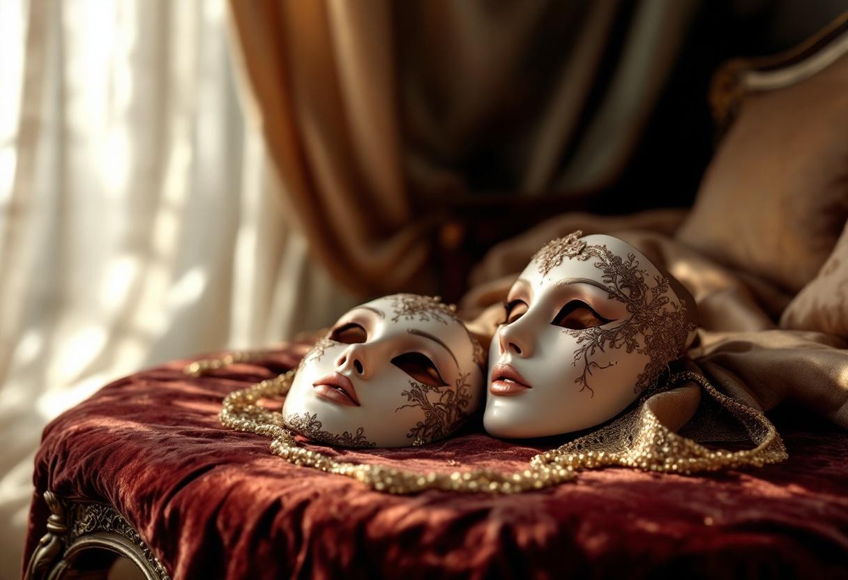Dans l’intimité d’un boudoir vénitien : masques féminins et ambiances romantiques