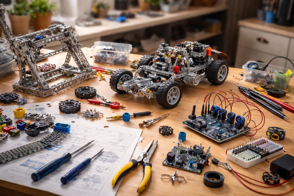 Les loisirs créatifs et le modélisme avec Meccano, Lego Technic et Arduino