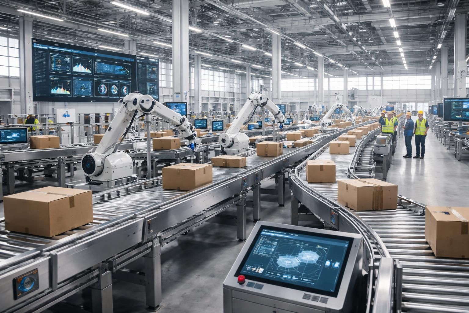 optimisez la logistique industrielle de votre usine grâce aux convoyeurs automatisés et à la gestion des flux siemens, pour une production efficace et fluide.