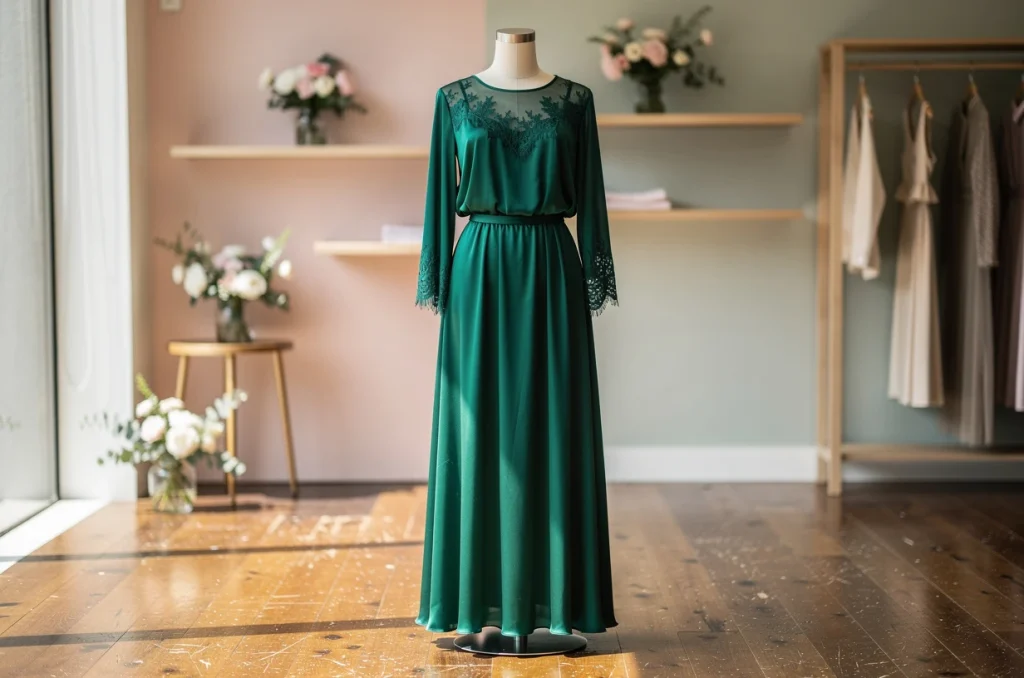 Où trouver une robe vert émeraude en dernière minute pour une occasion spéciale ?