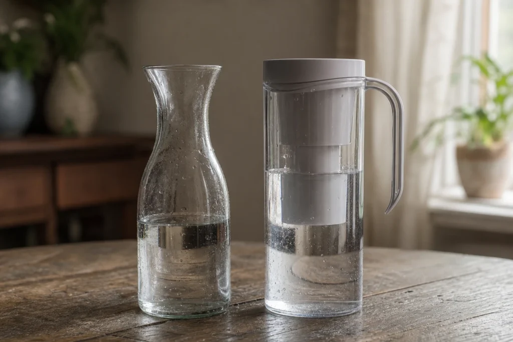 Carafe d’eau filtrante ou classique : laquelle choisir pour une eau de qualité ?